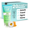 Eco Botanics Travel Size Hotel Shampoo 20 Count 085 oz Bottles Guest Amenities for Vacation Rentals and Short Term Renta