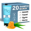 H2O Therapy Travel Size Hotel Shampoo 20 Count 085 oz Bottles Guest Amenities for Hotels Vacation Rentals and Short Term