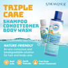 STREAM 2 SEA Shampoo and Conditioner Body Wash 3 in 1 for Swim Reef Safe Swimmers Shampoo for Men Women Kids All Natural