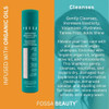 Fossa Beauty Argan Oil Sulfate Free Shampoo Volumizes Moisturises Detangles Repairs Damage Reduces Frizz for Silky Smoot