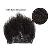 SAEIALL Hair Mongolian Afro Kinky Curly Clip In Hair Extensions 120gbundle Clip On Hair Mongolian Virgin Remy Human Hair