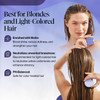 Kitsch Toning Purple Shampoo Conditioner Bar Set For Blondes Color Treated Hair With Biotin for Strengthening Neutralizi