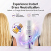 VITAMINS hair cosmetics Keratin Purple Shampoo for Blondes Blue Shampoo Hair Toner for Bleached Hair Tones Brassiness Re
