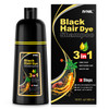 Ivnil Black Hair Dye Shampoo 3 in 1 Semi Permanent Hair Color Shampoo for Women Men for Gray Hair Coverage Natural Herba