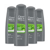 DOVE MEN CARE Fortifying 2in1 Shampoo and Conditioner Fresh and Clean with Caffeine 4 Count For Everyday Care Helps Stre