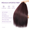 ROSDINA Prestretched Braiding Hair 30 Inch 8 Packs Burgundy Wine Red Braiding Hair For Twist or Box Braids Yaki Texture