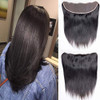 13x4 Lace Frontal Straight Closure Ear To Ear HD Lace Closure 100 Remy Human Hair Natural Black 180 Density13x4 Straight