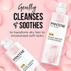 Pantene Sulfate Free Shampoo and Conditioner Set Rose Water Soothing and Moisturizing Infused with Vitamin B5 for all Ha