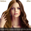 COSMTEK MOKERU Coconut Dark Brown Hair Dye Shampoo for Gray Hair SemiPermanent Color Women and Men Fast Acting Long Last