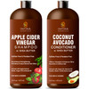 Apple Cider Vinegar Shampoo and Conditioner Set Sulfate Free for Men Women Itchy Scalp Shampoo wMoisturizing Coconut Avo