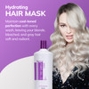 Fanola No Yellow Purple Hair Mask Acidic pH Deep Conditioning Hair Mask for Blonde Bleached Grey Shades Intense Violet P