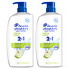 Head Shoulders AntiDandruff Shampoo and Conditioner Green Apple 2in1 Twin Pack 1 Pyrithione Zinc Flake Control Green App