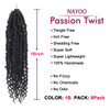 Passion Twist Hair 8 Packs 18 Inch Passion Twist Crochet Hair For Women Crochet Pretwisted Curly Hair Passion Twists Syn