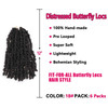 Beverlee Butterfly Short Bob Faux Locs Crochet Braids Pretwisted Soft Locs Hair for Women 1B