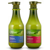 Frulatte Pure Olive Oil Clarifying Shampoo and Conditioner Set Creamy Hydration Formula Enriched with Shea and Argan Oil