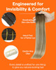 Full Shine Ombre Clip in Extensions Medium Brown to Ash Brown Mix Dirty Blonde 18 Inch Straight Clip in Hair Extensions