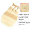 Blonde Human Hair Bundles Sew in Hair Extensions Real Human Hair 613 Blonde Weft Hair Weave Bundles Weft Hair Extensions