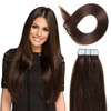 14inch Jet Black Tape In Hair Extensions Human Hair Tape In Extensions Jet Black Remy Hair Tape In Extensions 40g 1