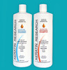 Sulfate Free Shampoo Conditioner 2 x 1 LITER Bottles Set infused with Moroccan Argan Oil By Keratin Research post treatm