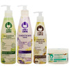 Afro Love Curly Hair Care Set Shampoo and Conditioner 16oz LeaveIn Smoothie Crema Curling Puree 8oz SulfateFree ParabenF