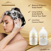 Dominican Magic Coconut Detangler Shampoo and Conditioner Natural Hydrating Shampoo and Conditioner with Coconut Oil and