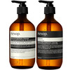 Aesop Geranium Leaf Body Cleanser Shampoo Set Refreshing Botanical Body Wash and Daily Shampoo for All Hair Types 169 oz