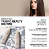 PREVIA Smoothing Taming Shampoo AntiFrizz Shampoo with Almond Extract Vegan Sulfate Free Hydrating Formula for Smooth Ma