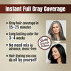 BOJICA 3 in 1 Black Hair Dye Shampoo for Gray Hair Herbal Color Shampoo with Argan Oil Ginseng Instant Full Gray Coverag