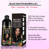Black Hair Dye Shampoo Instant 3 in 1 for Gray Hair Coverage Herbal Formula SemiPermanent Hair Color in 10 Minutes Lasts