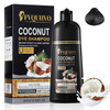 NCEPROHR Coconut Dye Shampoo for Brown Hair 3 in 1 Instant Hair Color Dye Shampoo for Women Men