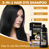 NCEPROHR Coconut Dye Shampoo for Brown Hair 3 in 1 Instant Hair Color Dye Shampoo for Women Men