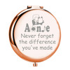 MYOSPARK Musical Inspired Gift Orphan Theater Travel Makeup Mirror Musical Theatre Fans Gift Musical Merchandise an DMir