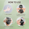 Black Hair Dye Shampoo SemiPermanent Hair Color Shampoo for Women and Men Herbal Ingredients and No Ammonia 3 in 1100 Gr