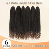 6 Packs Goddess Locs Crochet Hair 20 Inch Straight Faux Locs Crochet Braids PreLooped Curly Soft Synthetic Ombre Braidin