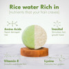 Muun Rice Water Shampoo and Conditioner Bar Pack 3 Hair Growth Thickening Strengthening Anti Hair Loss Volumize pH Balan
