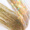 DANSEE 48 Hair Tinsel 750 Strands Kit Sparkling Silk Fairy Hair Flairs Extensions Party Highlights Gold
