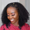 SAEIALL Hair Mongolian Afro Kinky Curly Clip In Hair Extensions 4C Afro Kinky Clip Ins 120gset Mongolian Virgin Remy Hum