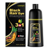 cosmpro Black Hair Dye Shampoo 3 in 1 for WomenMen for Gray Coverage Instant Hair Color Shampoo Semi Permanent Champu Pa