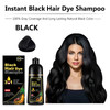lymznus Herbal Black Hair Dye Shampoo 3 in 1 for Gray Hair Instant Hair Color Shampoo for Women Men Black Hair Shampoo f