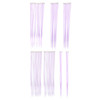 SWACC 7 Pcs Full Head Party Highlights Clip on in Hair Extensions For Women Colored Hair Streak Synthetic Hairpieces 22I