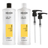 Nioxin System 1 Shampoo Conditioner Prepack For Natural or Untreated Hair with Light Thinning With Niacinamide and Bioti