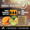 iHeart Nature Organic Shampoo Bar Packed with Neem Amla Shikakai Hibiscus Made in USA Natural Herbal Clarifying Surfacta