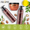 Nuspa Moroccan Argan Oil Hair Care Set Sulfate Free for Damaged Dry Frizzy Color Safe Keratin Treated Hair with Long Las