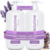 Routine Wellness AntiThinning Shampoo for Thinning Hair Biotin DHT Blocker Women Men Color Safe for Hair Loss Healthy Ha
