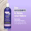One n Only Shiny Silver Purple Shampoo Argan Oil Toning Hair Shampoo for Blonde Gray White Highlighted Hair Moisturizes