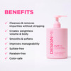 DesignMe PUFFME Volumizing Shampoo Adds Body Bounce Volume for Fuller Thicker Hair For Fine Medium Hair Boosts Shine Col