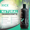 Kick Mens Shampoo Peppermint Tea Tree for Oil Control SulfateFree Refreshing Formula AntiDandruff and Scalp Soothing Sha