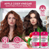 Apple Cider Vinegar Shampoo and Conditioner Set Stop Flaky and Itchy Scalp Sulfate Paraben Free Anti Dandruff Soothing T