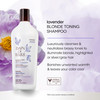 Bain de Terre Lavender Blonde Toning Shampoo Neutralize Brassy Tones for Cool Blonde Highlighted or Gray Hair with Argan