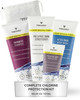 TRIHARD Chlorine Defense Gift Set for Hair Skin Swim Protection Pre Post Swim Shampoo Conditioner Body Wash Lotion Summe